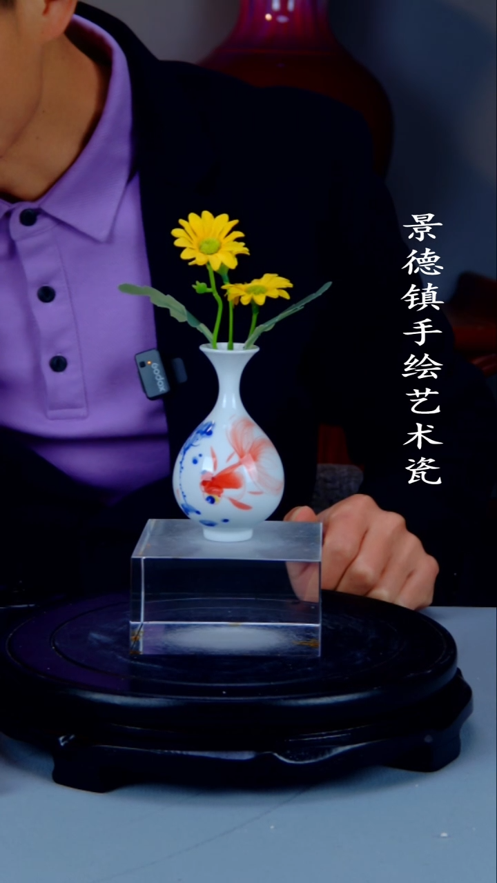 摆件陶瓷景德镇手工手绘陶瓷摆件4