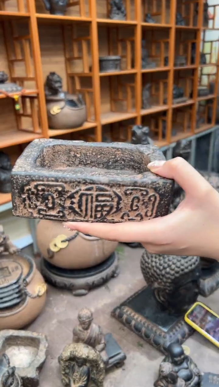 陶土【火山泥】福字汉砖