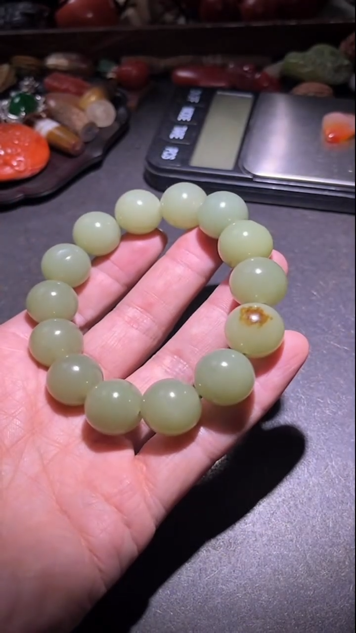 未镶嵌手串和田玉pz260102-36约16mm