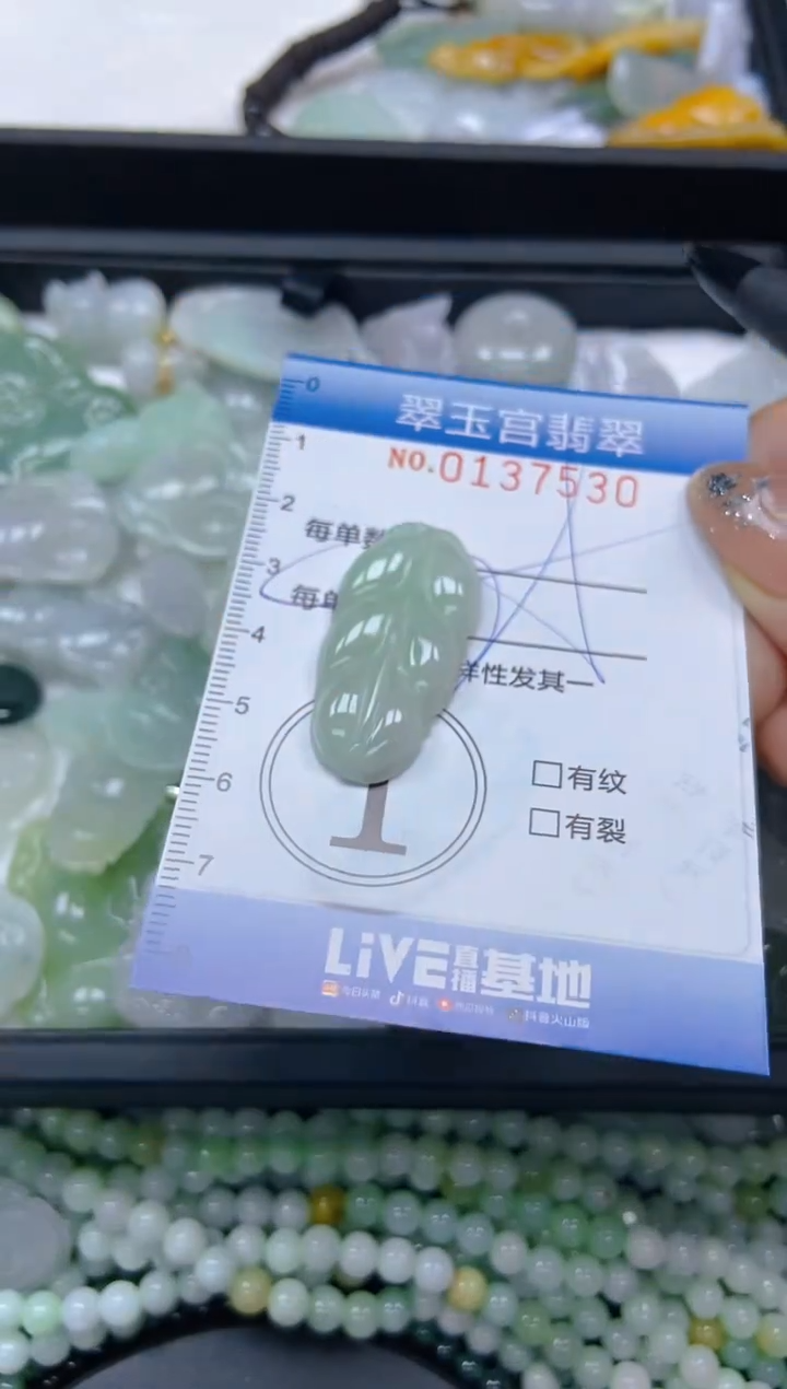翡翠未镶嵌颈饰闪购0137530