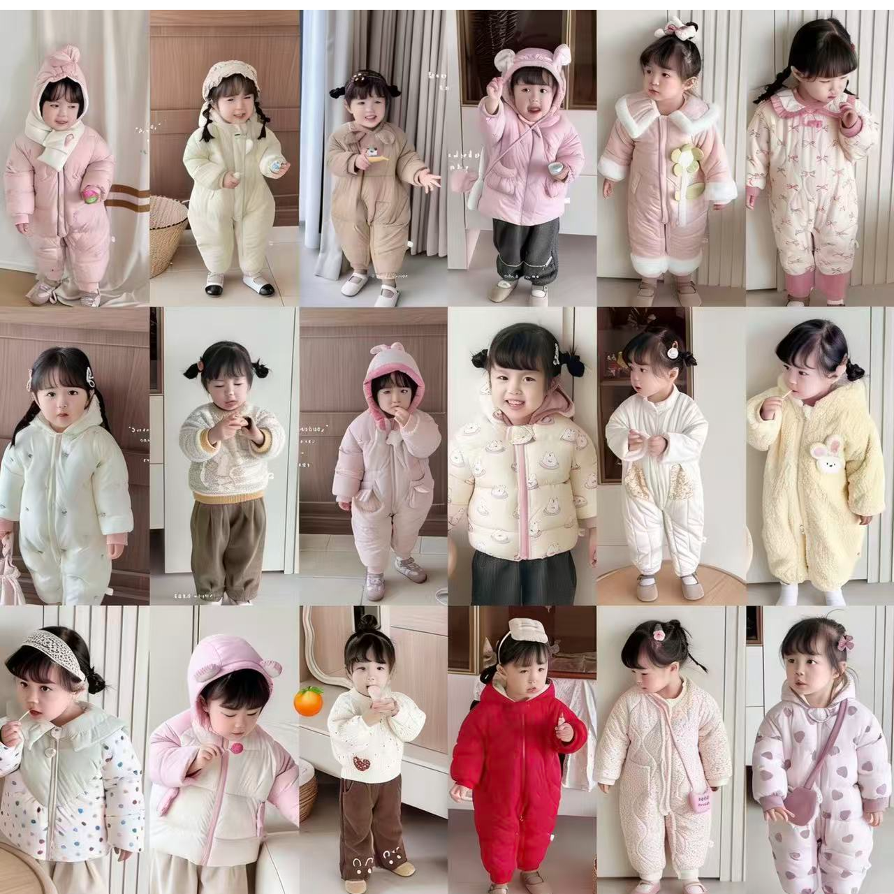 C14甜尔酱时尚韩版童装【RDRDY11小熊轻羽外套】