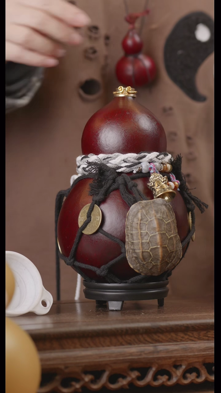 【闪购商品】220号精品天然大漆工艺防渗内胆酒葫芦~