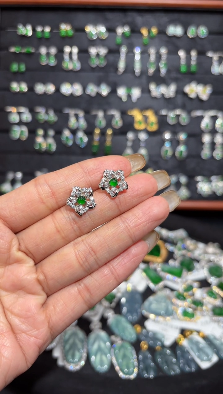 【闪购商品】翡翠颈饰银S925镶嵌蛋面/支持复检/一件