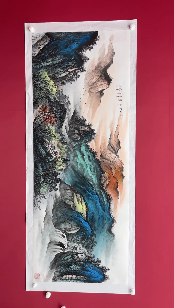 【闪购商品】国画吴-金书原作山水/无框/W不带书