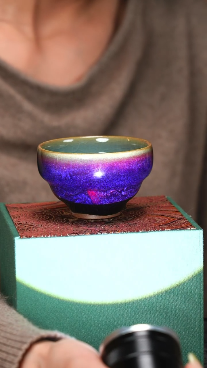 【瓷辉钧窑】福禄杯