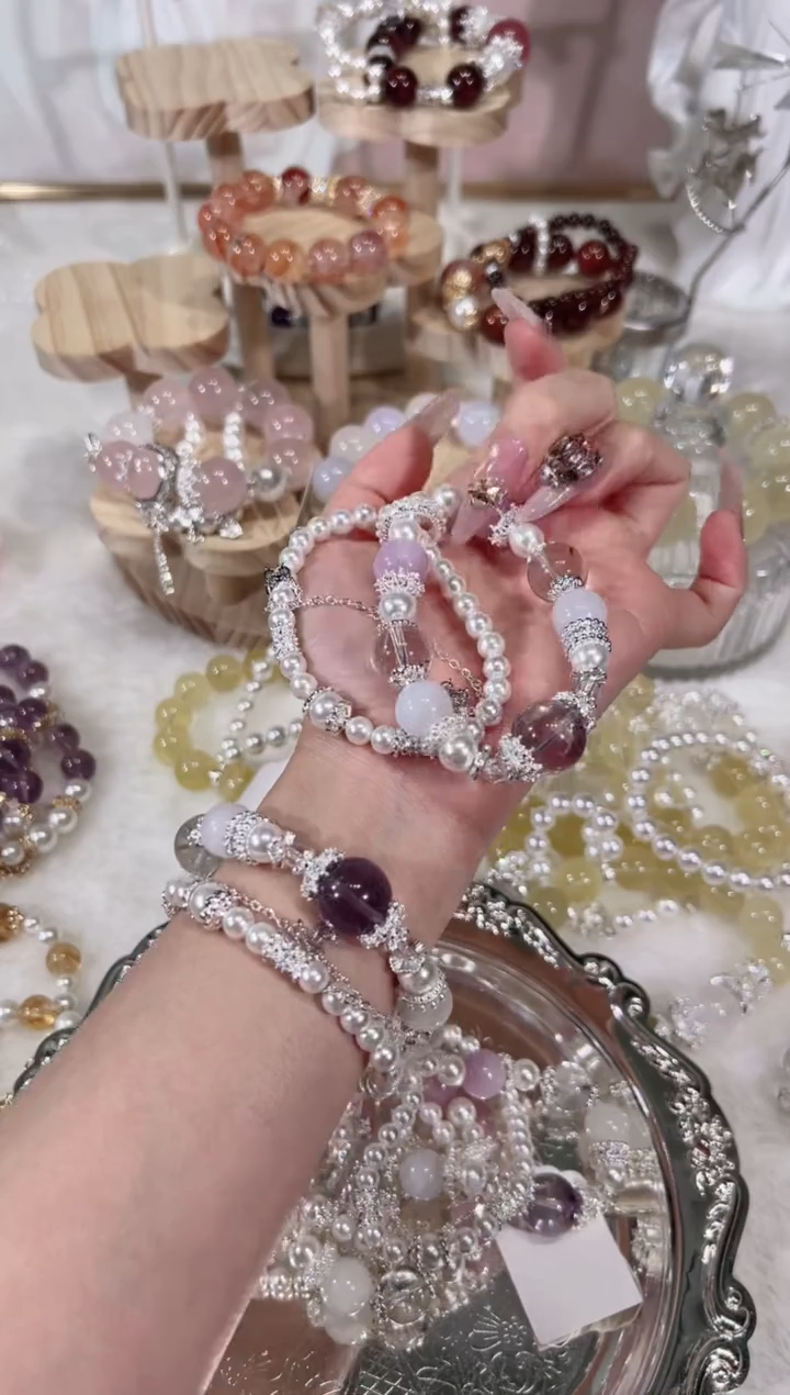 【闪购商品】水晶手链未镶嵌天然水晶默认微瑕 多样性发货发其一