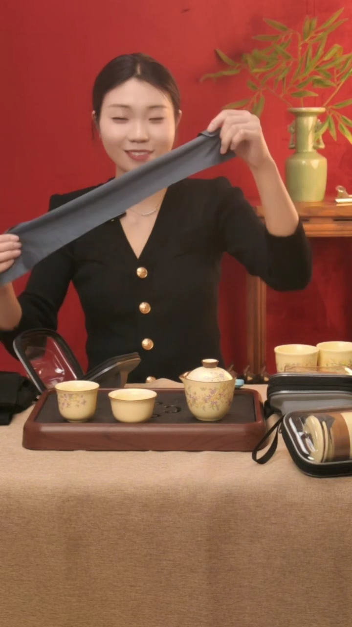 【闪购商品】瓷片一壶两杯快客杯简易包装