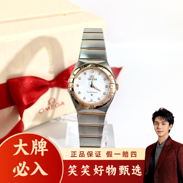 欧米茄/石英表/95新/表径25/C13625021355/250221LK0039