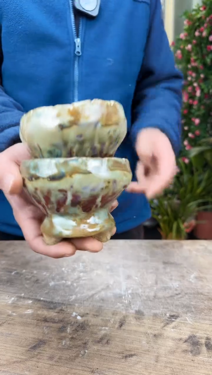 【闪购商品】陶瓷手捏火锅2个