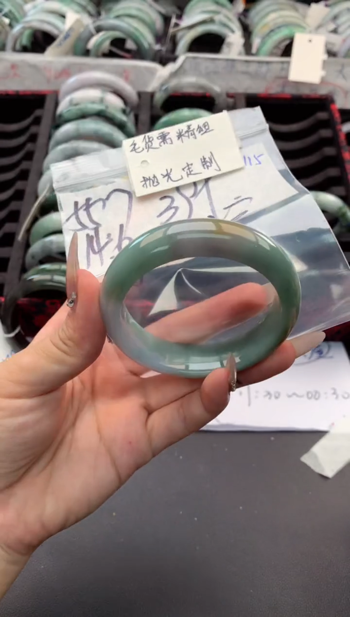 【闪购商品】定制翡翠未镶嵌毛货需精细抛光+多人