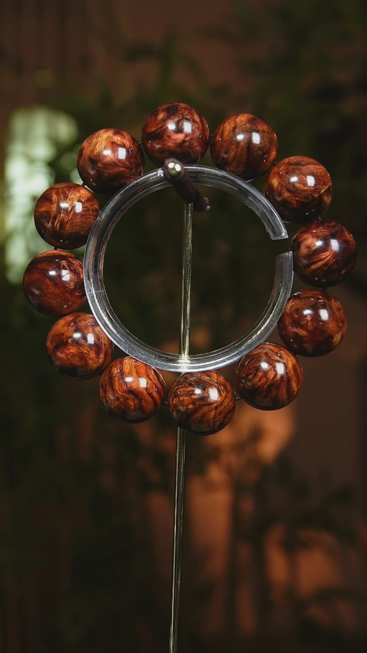 【闪购商品】黄花梨/降香黄檀手串/手链海南黄花梨2.0cm瘤疤