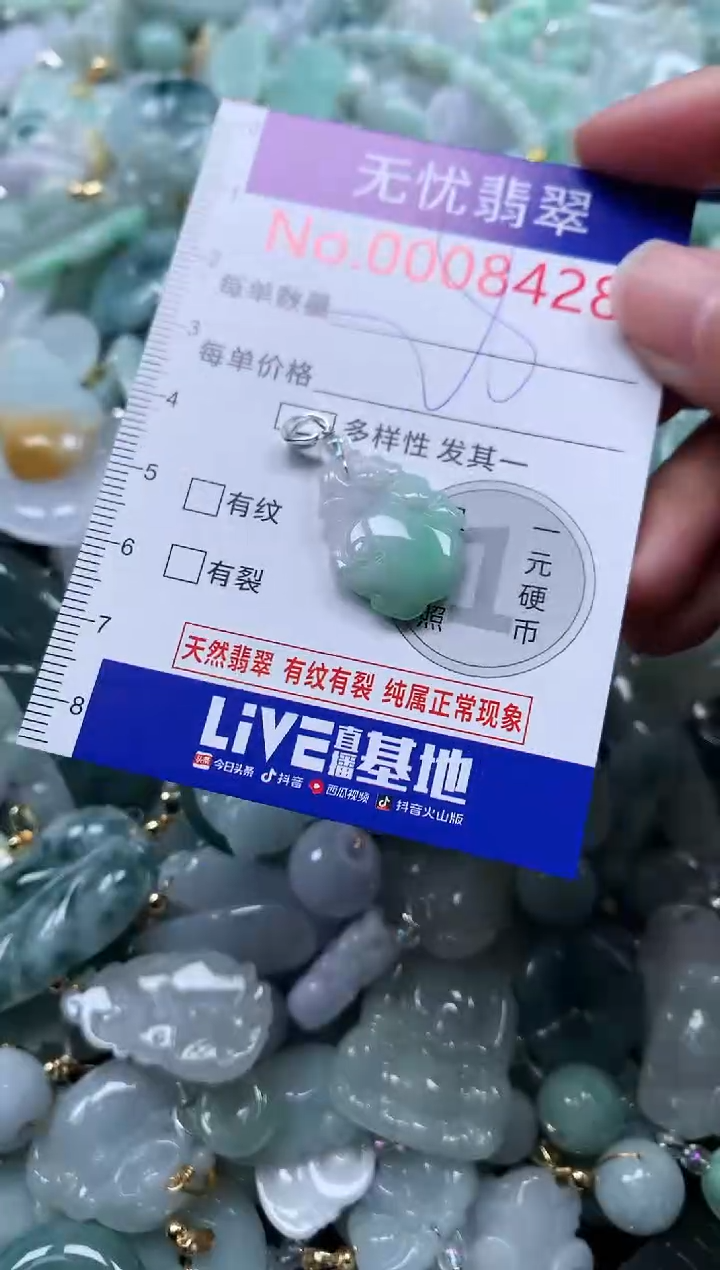 颈饰未镶嵌翡翠8428