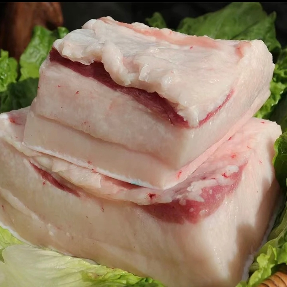 去皮肥膘（顺丰包邮）刚子黑猪猪肉