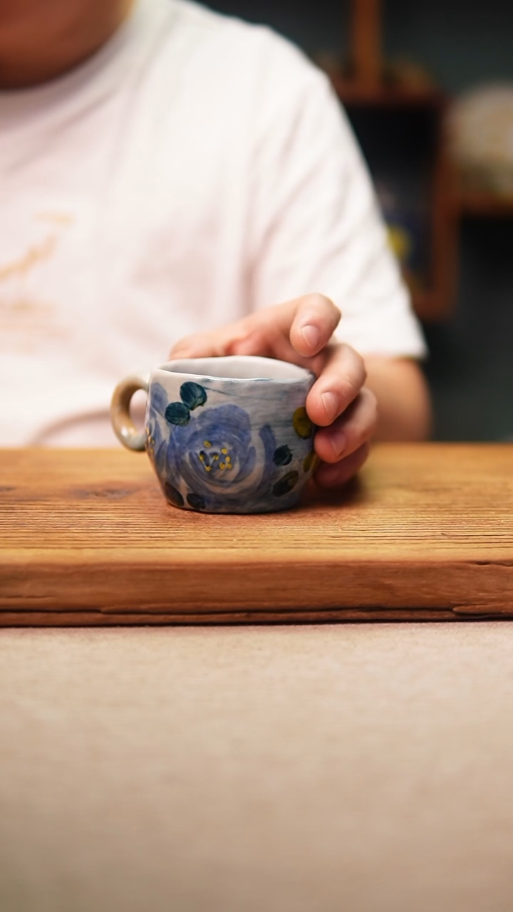 @@陶园瓷舍@@纯手工手绘@高温釉下彩