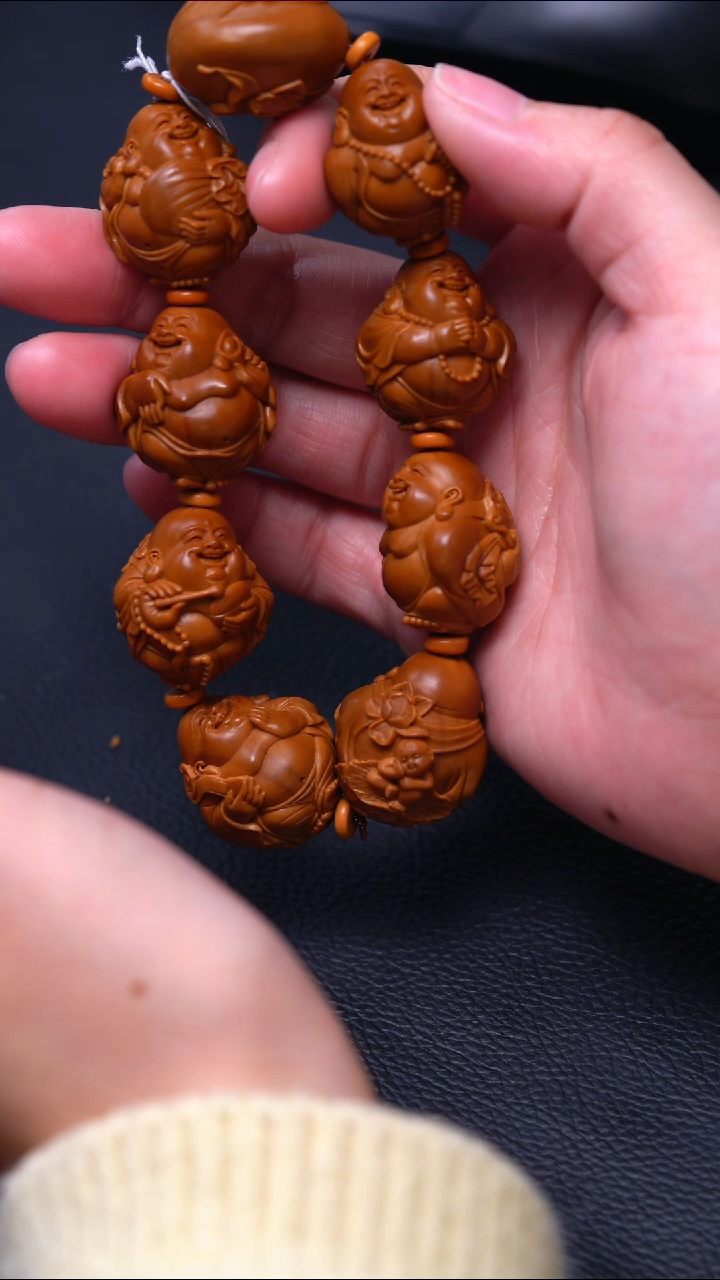 【闪购商品】橄榄核手串/手链八宝弥勒