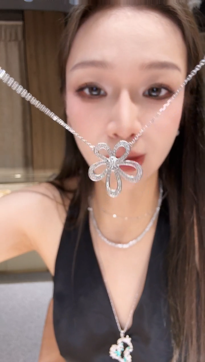 铂Pt950镶嵌项链钻石AF0696-PT-45