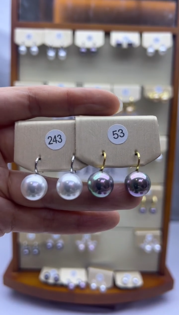 未镶嵌耳饰淡水珍珠243+53