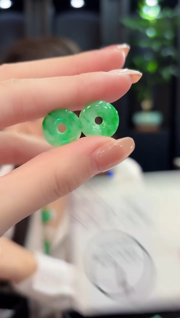 未镶嵌翡翠耳饰 含小耳包/多样性发货/一对