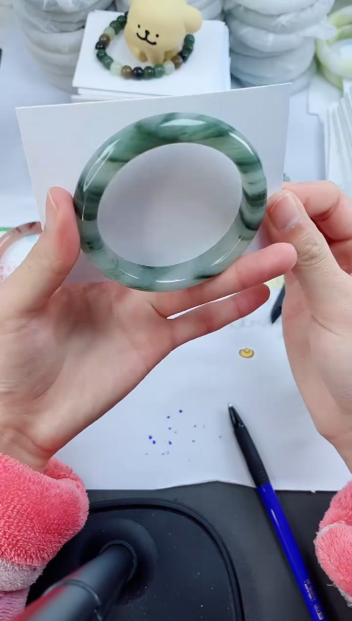 【闪购商品】石英质玉手镯未镶嵌3045-55.6