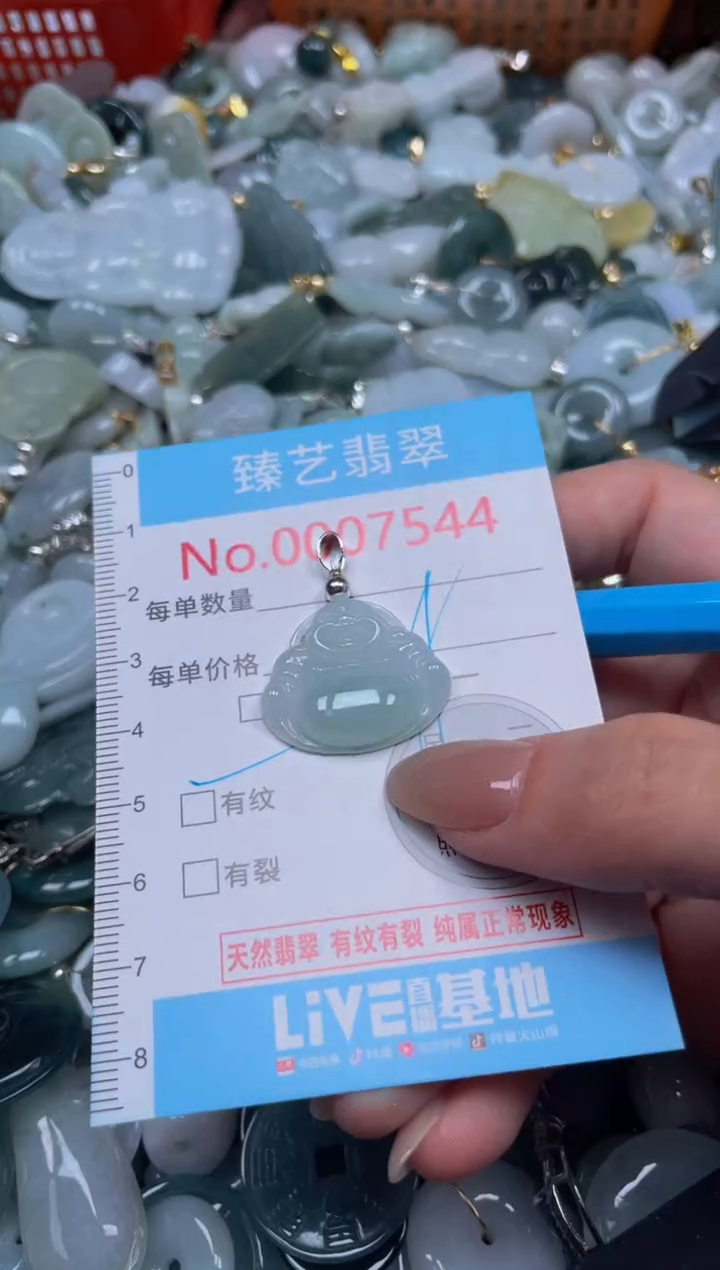 颈饰未镶嵌翡翠7544