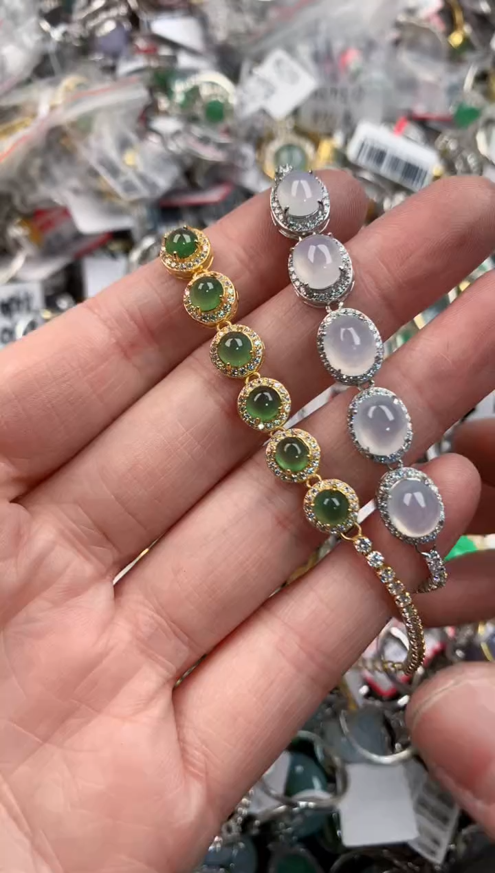 银S925镶嵌戒指翡翠13              4