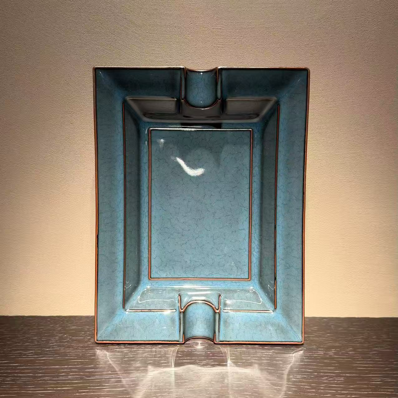 【预售】龙泉 土人斋 · 陈燕波 青瓷「海洋之心」雪茄缸