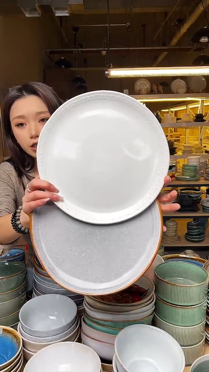 瓷62 外贸尾货窑变釉下彩默认微瑕