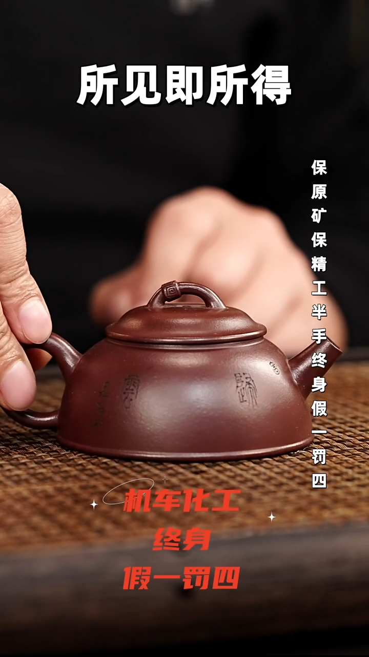 茶壶紫砂宜兴悦茗壶紫砂 老茄皮紫  鹤鸣