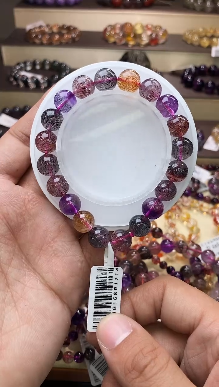 【闪购商品】水晶手链未镶嵌黑加仑超七单圈10m+