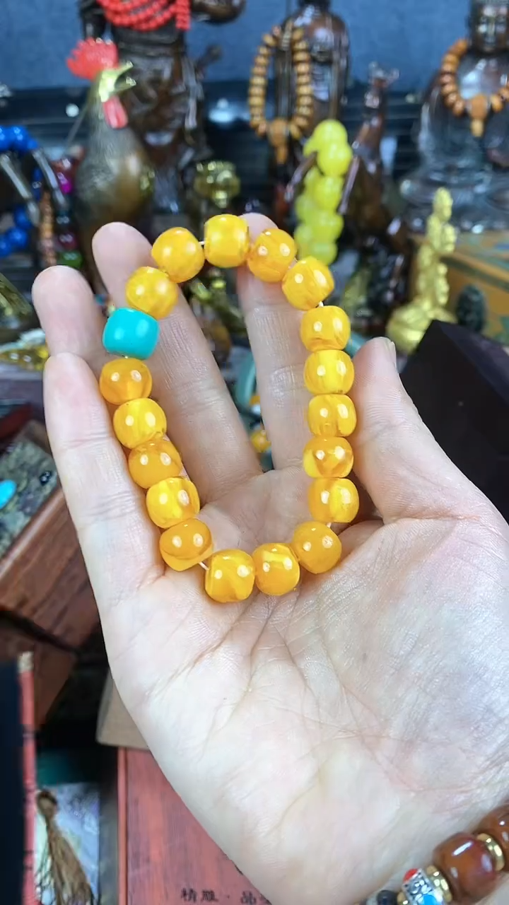 【闪购商品】蜜蜡手链未镶嵌猪妹精品专属链接