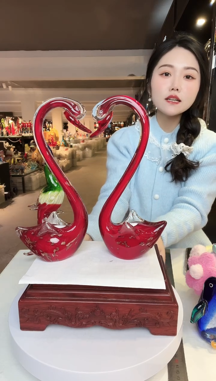 【闪购商品】茶盏琉璃摆件家居摆件