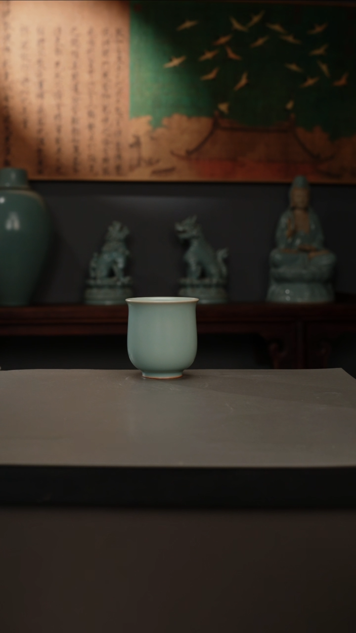 【闪购商品】杯仿古釉原矿 玉兰闻香