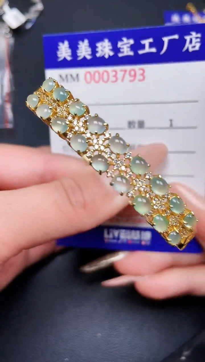 【闪购商品】翡翠颈饰银S925镶嵌3793