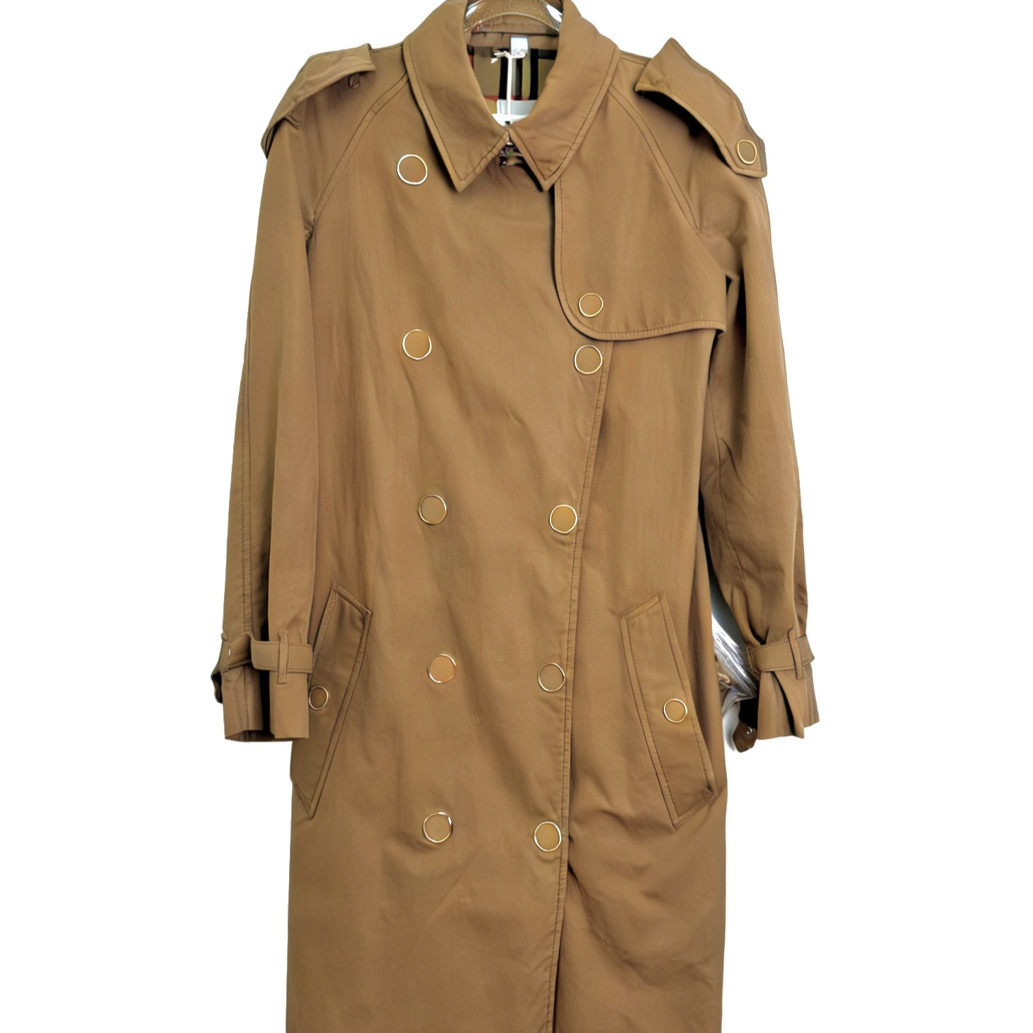 99新 BURBERRY/博柏利  腰带双排金属扣大衣风衣 /csy112/32码