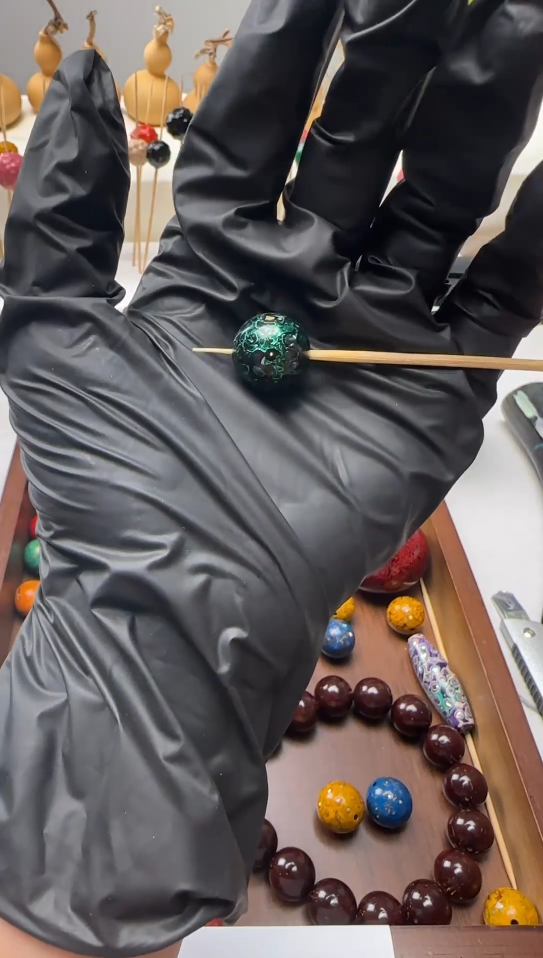 【非遗工美】漆珠1.5 单颗