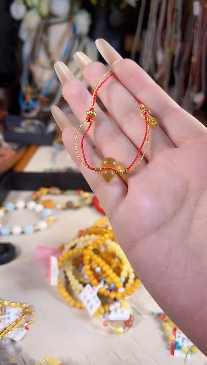 【闪购商品】蜜蜡手链未镶嵌多样性发货其一