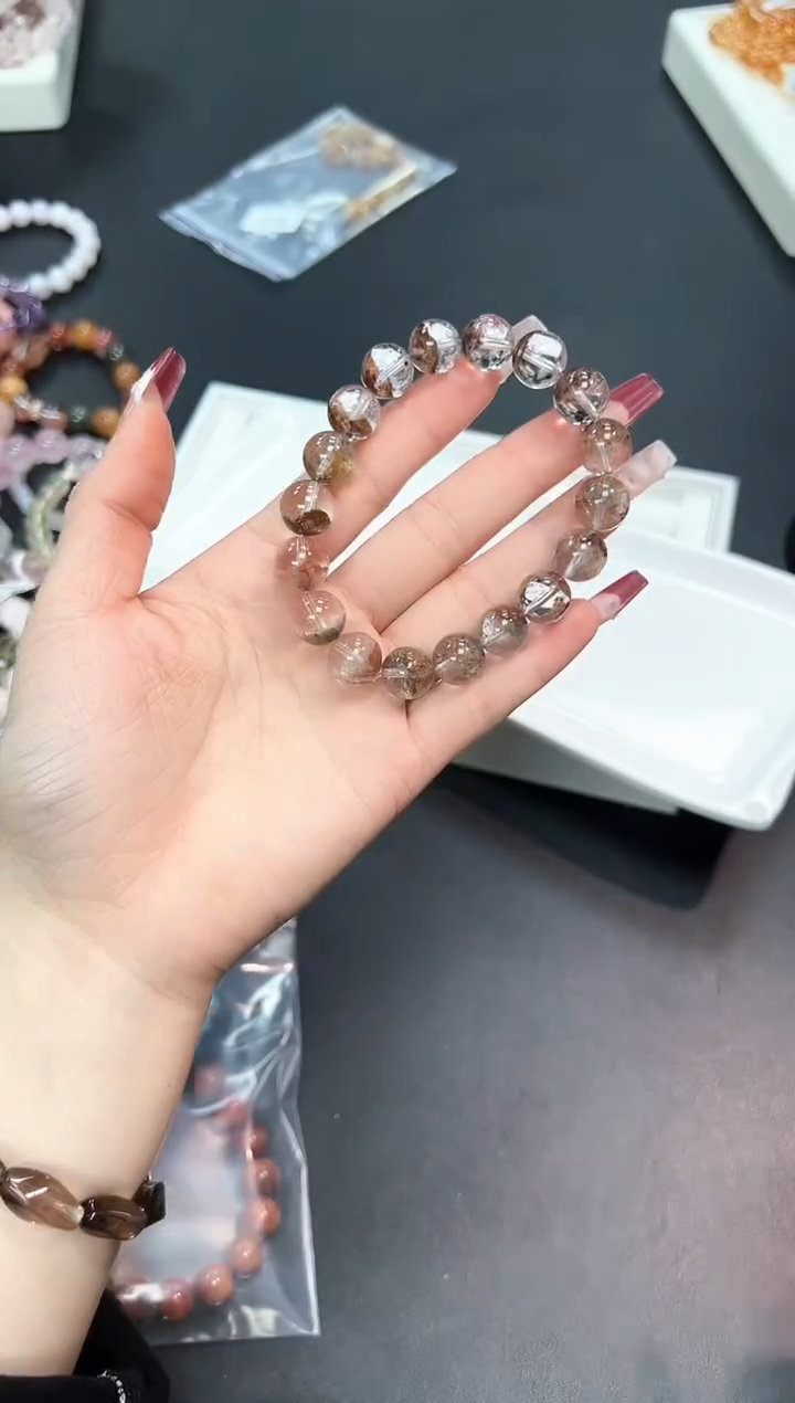 【闪购商品】水晶手串未镶嵌52W多样性发其一1条默认微瑕