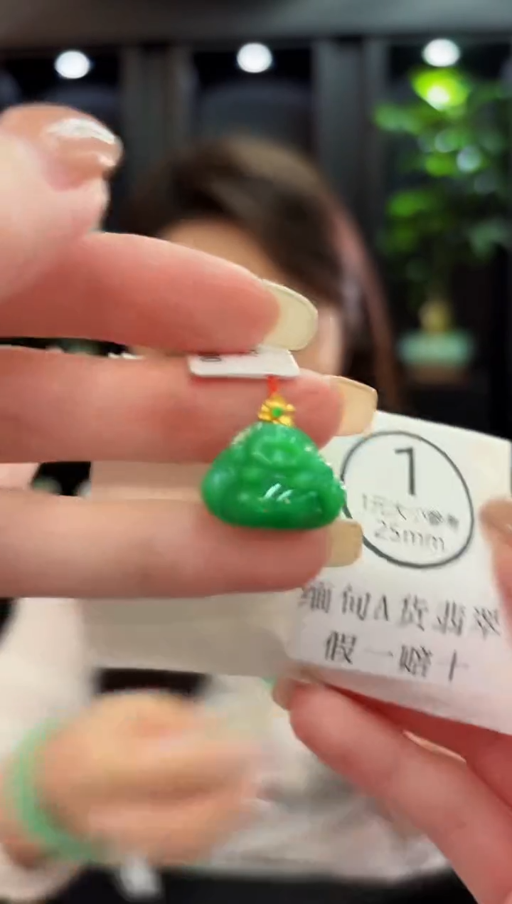 颈饰未镶嵌翡翠 缅料A货/支持复检/一件