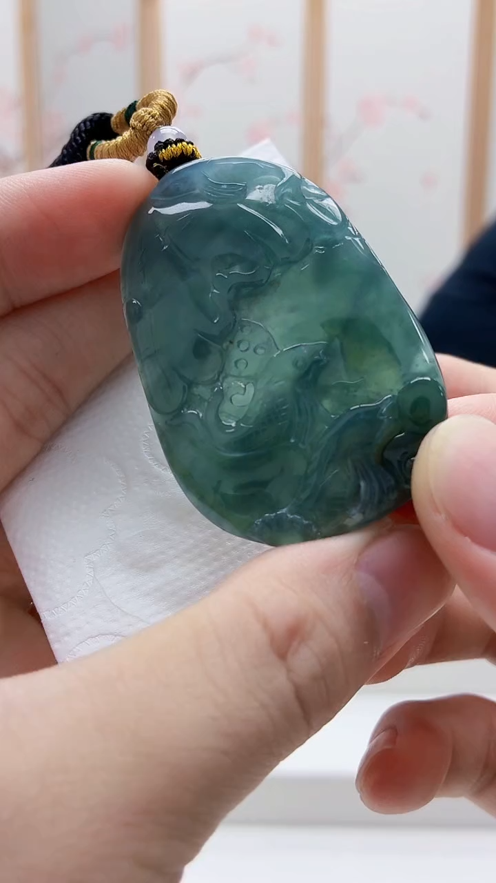 未镶嵌定制翡翠5167bb-毛货挂件45