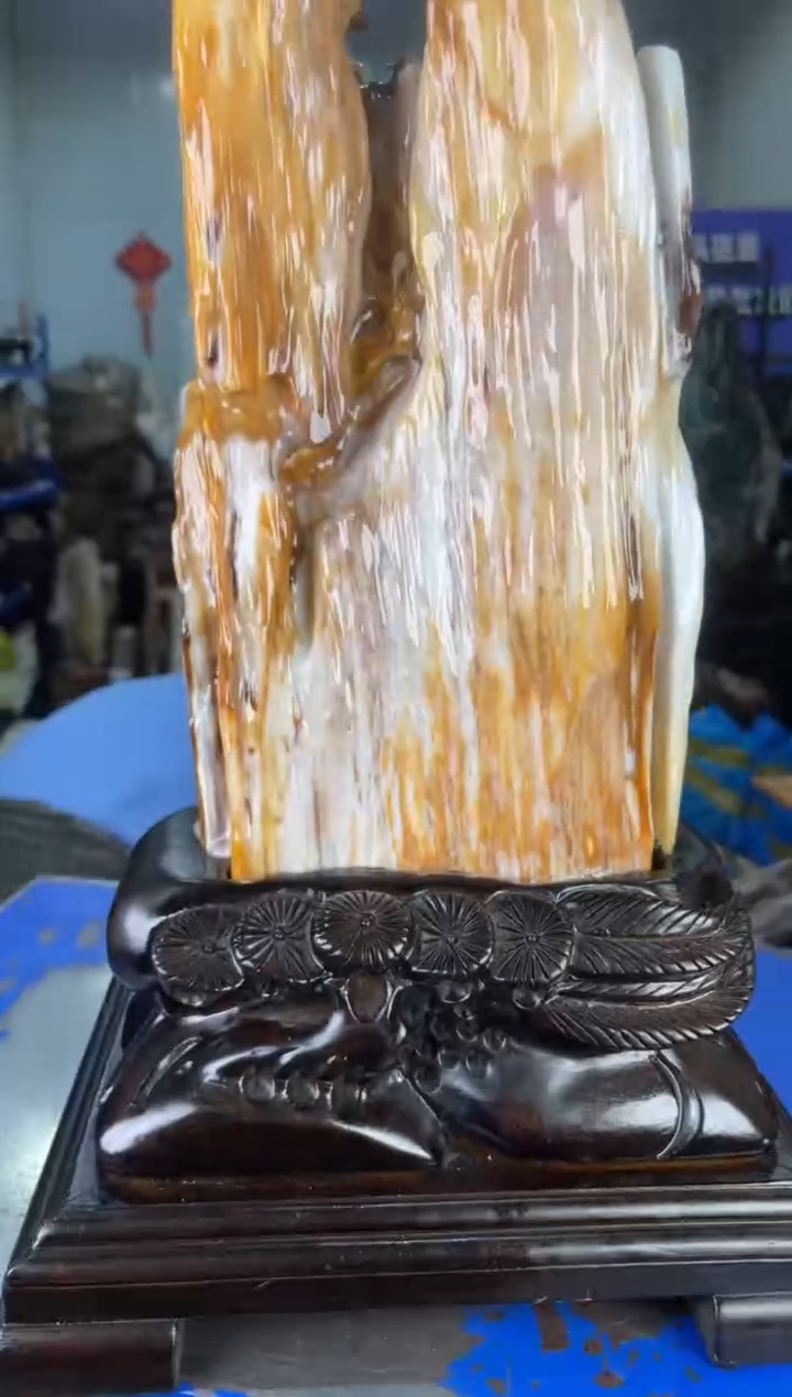 【闪购商品】硅化玉摆件未镶嵌145