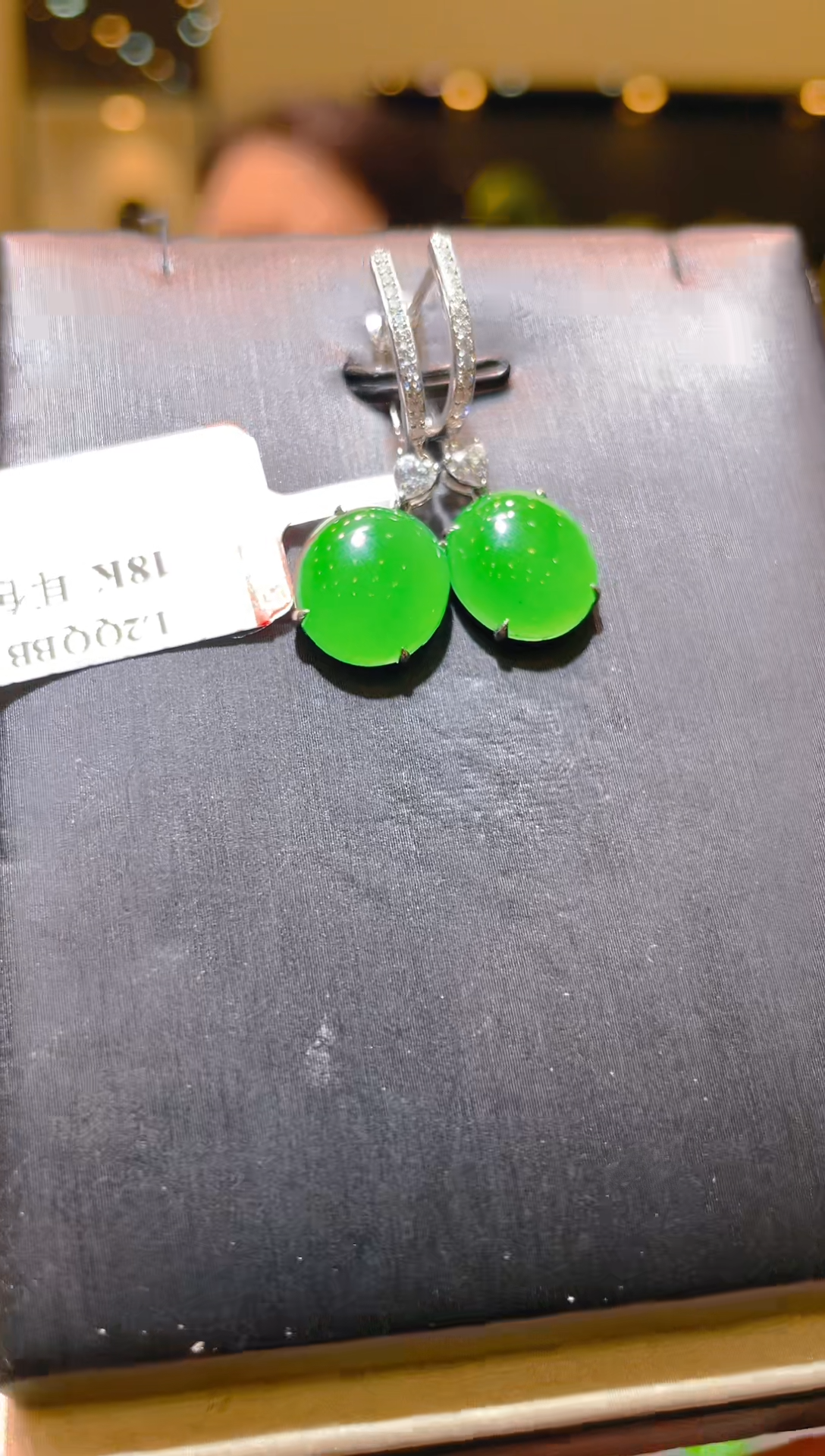 【闪购商品】翡翠18K金镶嵌吊坠(不含链)A73