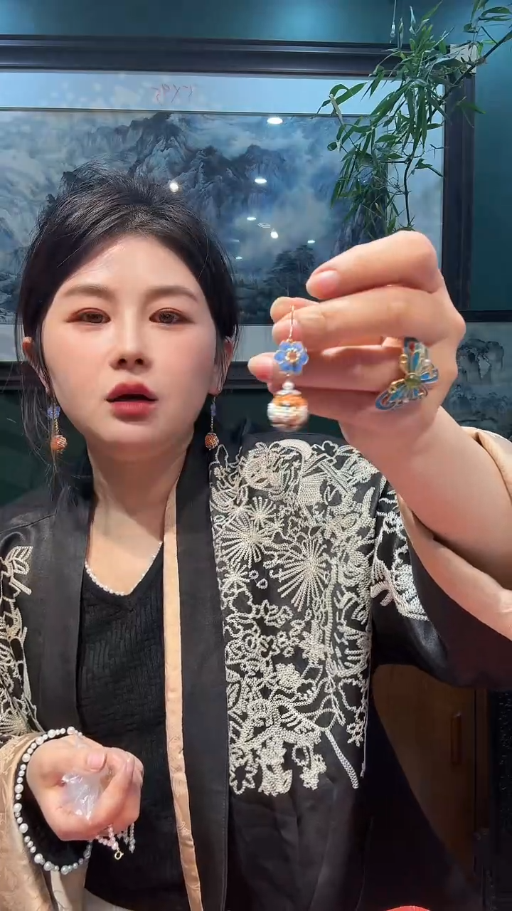 大理石铁合金非遗手工首饰