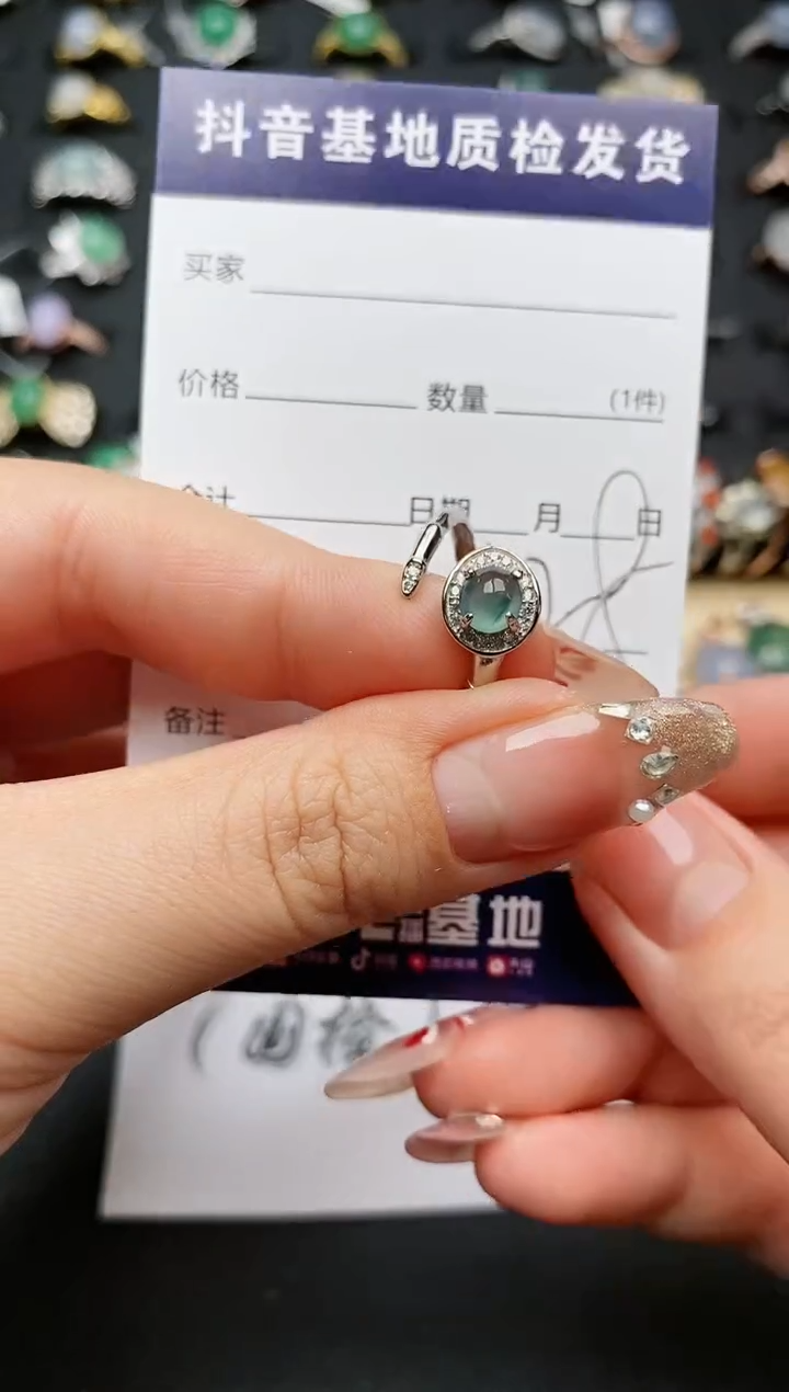 【闪购商品】翡翠戒指银S925镶嵌..........