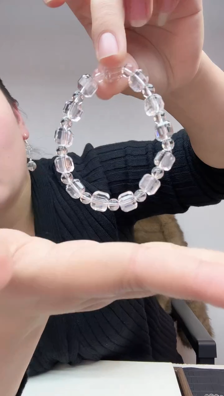 未镶嵌手链水晶天然白水晶手链06