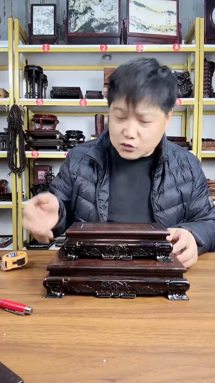 木非洲黑檀长方底座25/15CM 20/10CM//2个