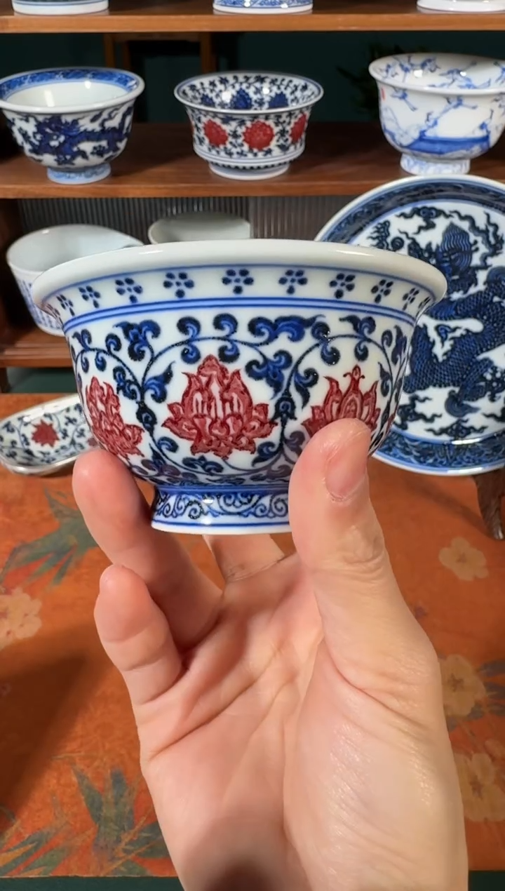 【闪购商品】杯永明尚玩青花花心茶则