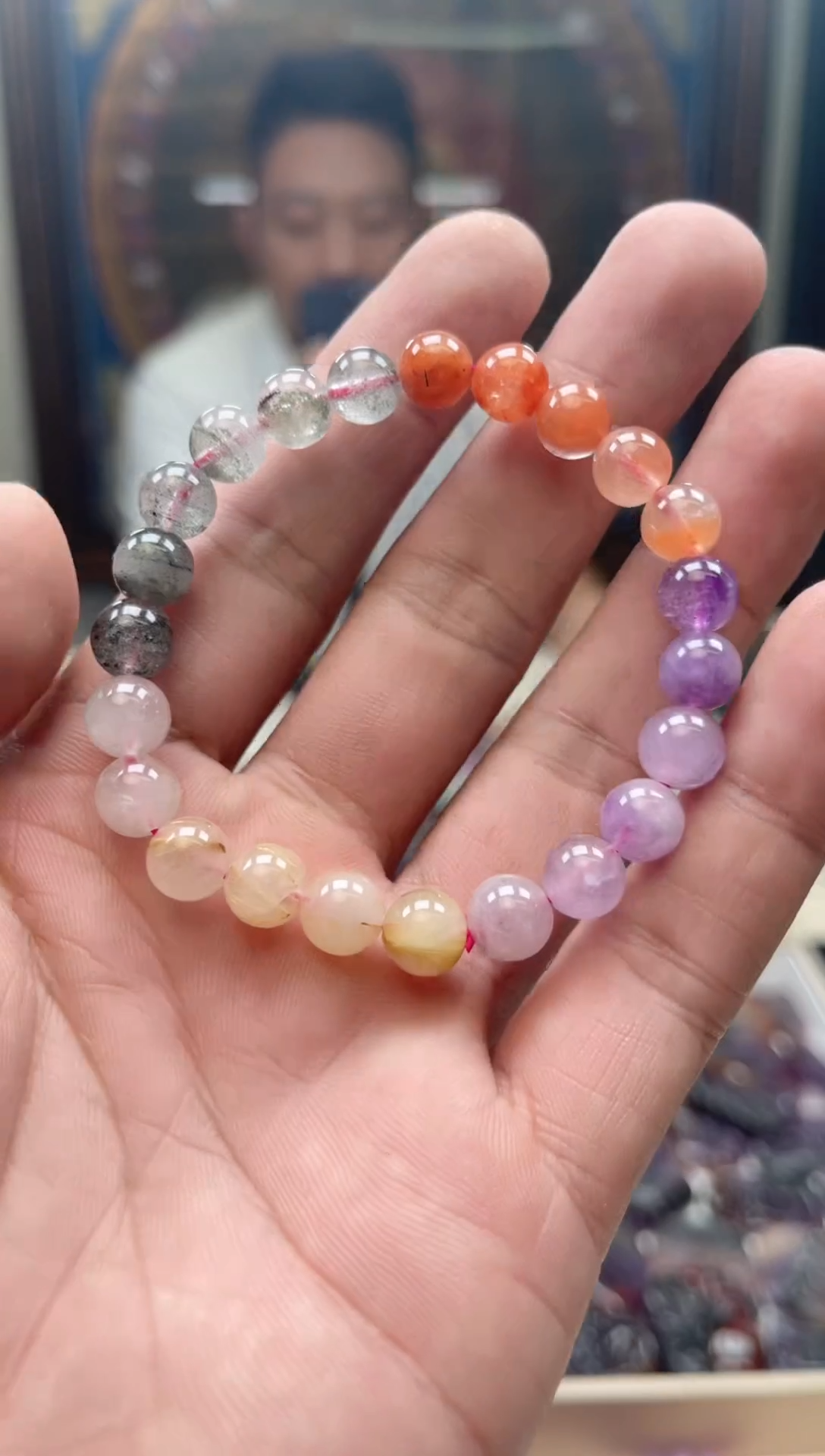 未镶嵌手串水晶多宝手串 多样性发一