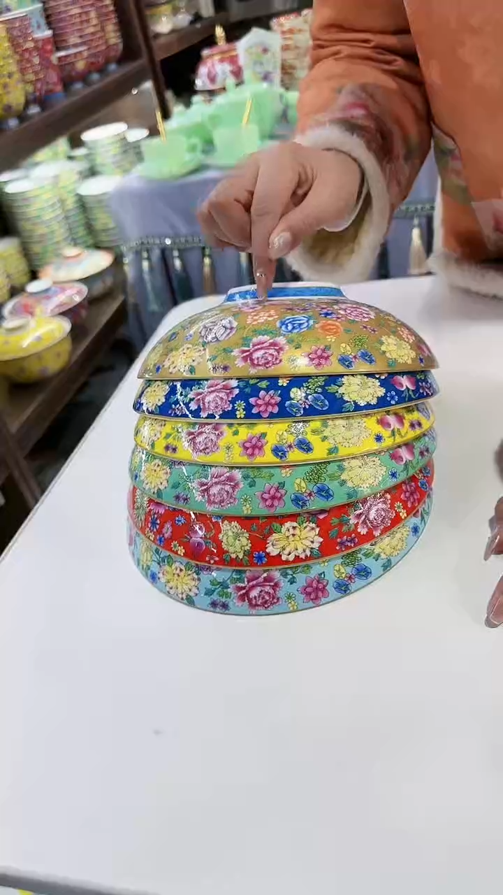 【闪购商品】瓷片8英寸元宝盘6个景德镇陶瓷