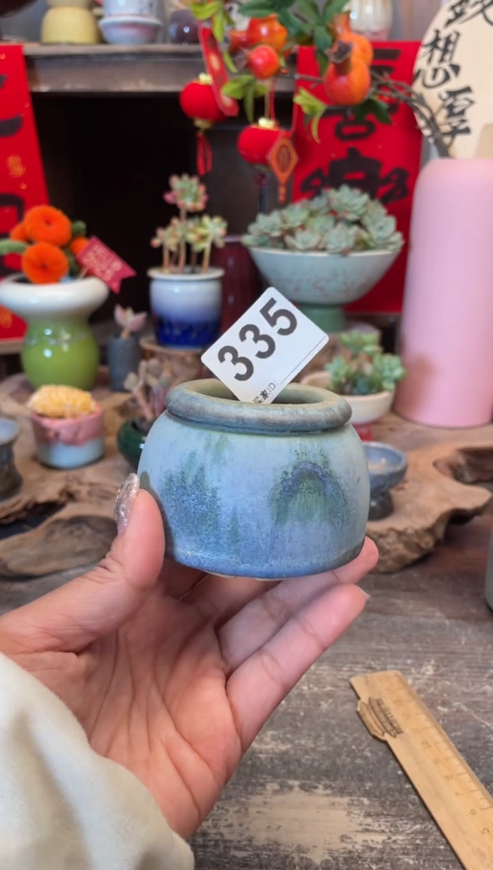 【闪购商品】摆件335知木小芳花盆