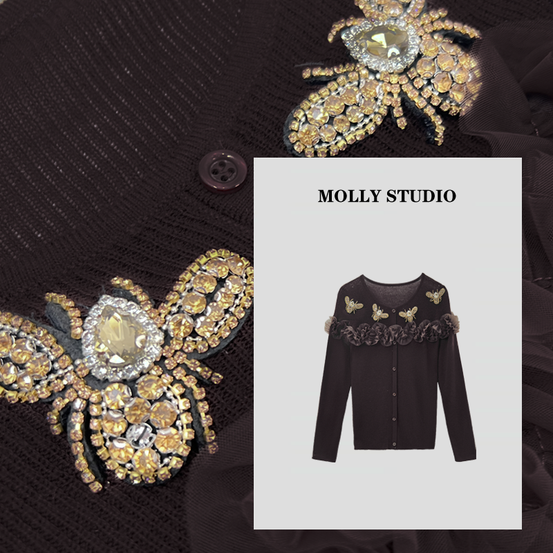 【慢调里约】Molly 百搭时尚气质显瘦 上衣 M2025475